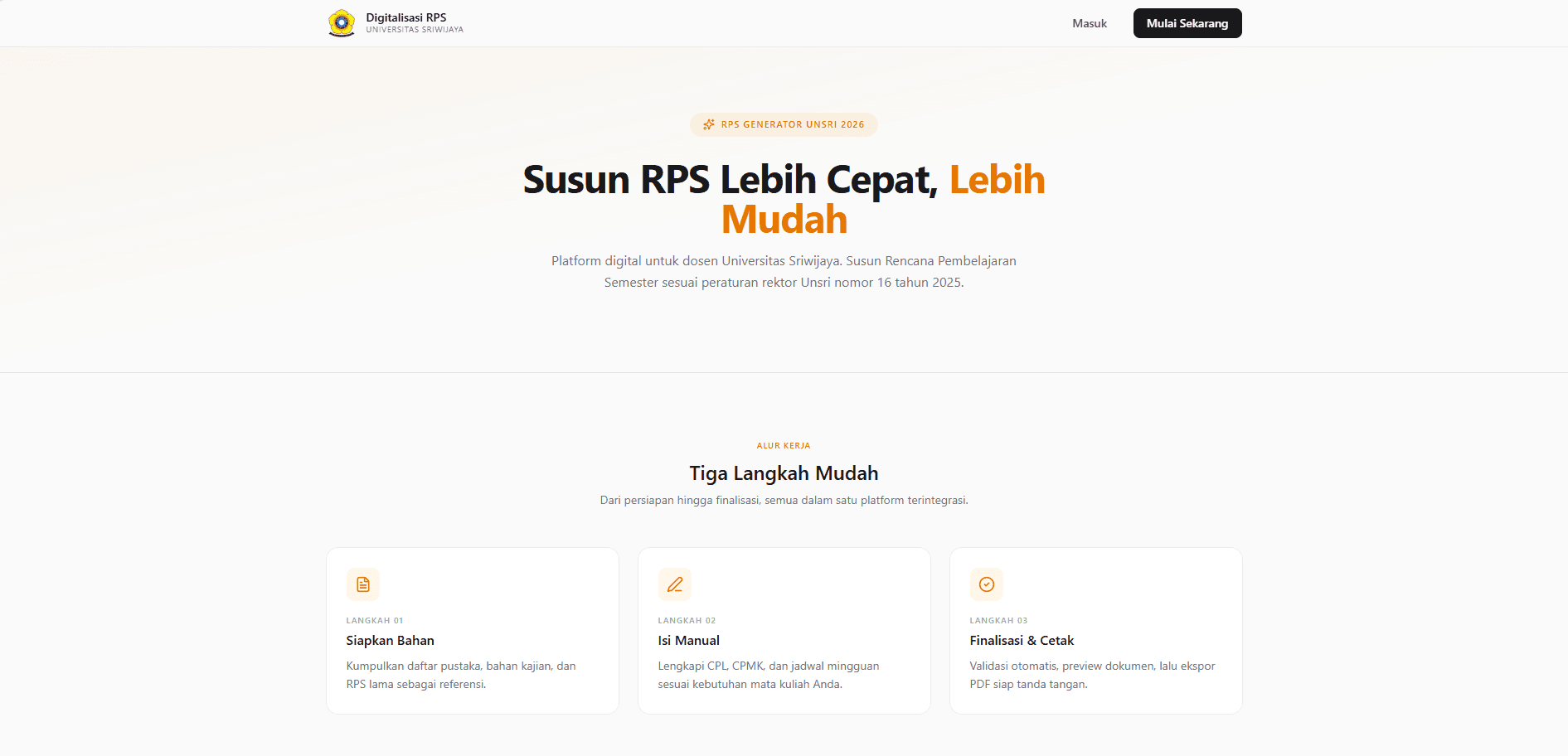 RPS Generator Unsri
